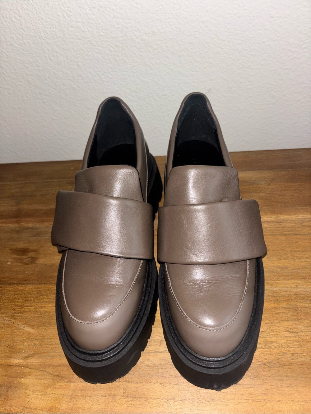 M Gemi Women Heeled Loafter Size 37 Fossil Slip On